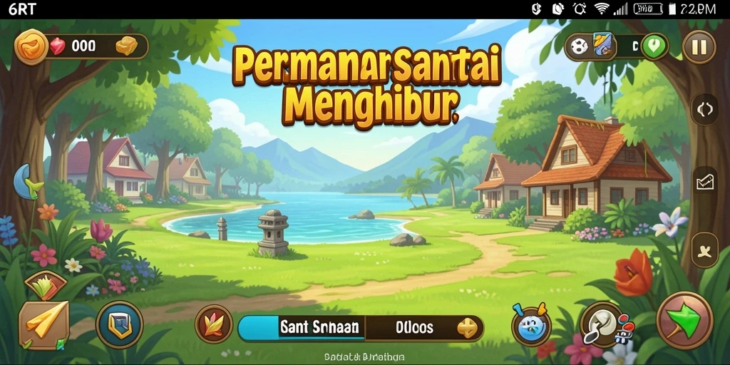 Screenshot utama 6RT menampilkan gameplay yang menyenangkan dan santai.