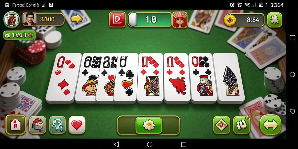 Tampilan menarik dari gameplay Domino di 8364.