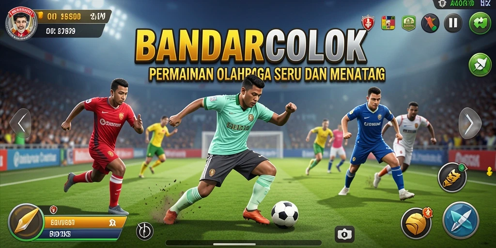 Tampilan menarik gameplay BANDARCOLOK dengan aksi olahraga yang seru
