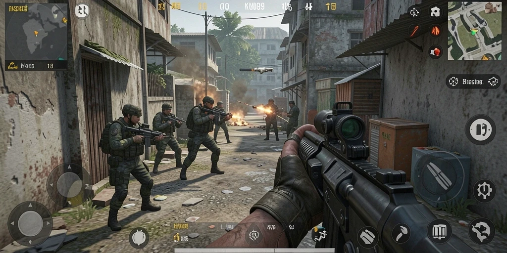 Gameplay seru dalam KNO89 dengan aksi tembak-menembak yang intens.