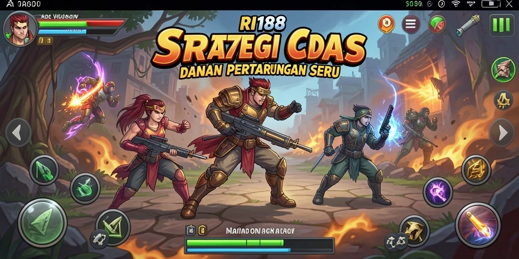 Screenshot menunjukkan gameplay menegangkan dan strategi yang cerdas di RI188.