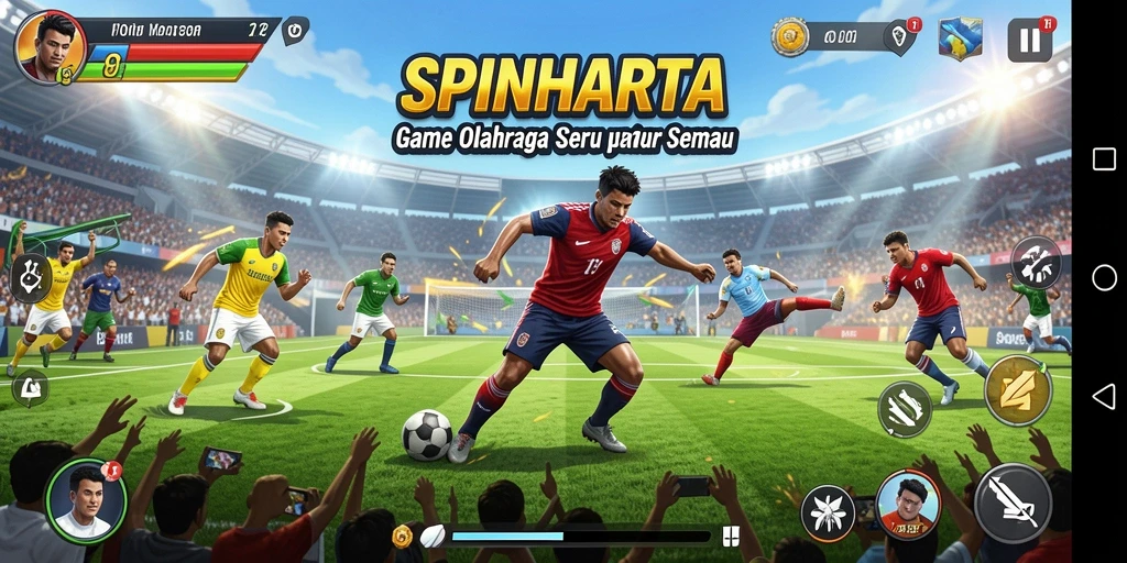 Tampilan menarik dari gameplay SPINHARTA yang menegangkan.