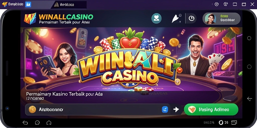 Tampilan gameplay seru dan interaktif di WINALLCASINO.